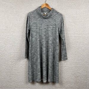 J. Jill Pure Jill Dress Womens S Gray Casual Comfort Athleisure Long Sleeve Knit